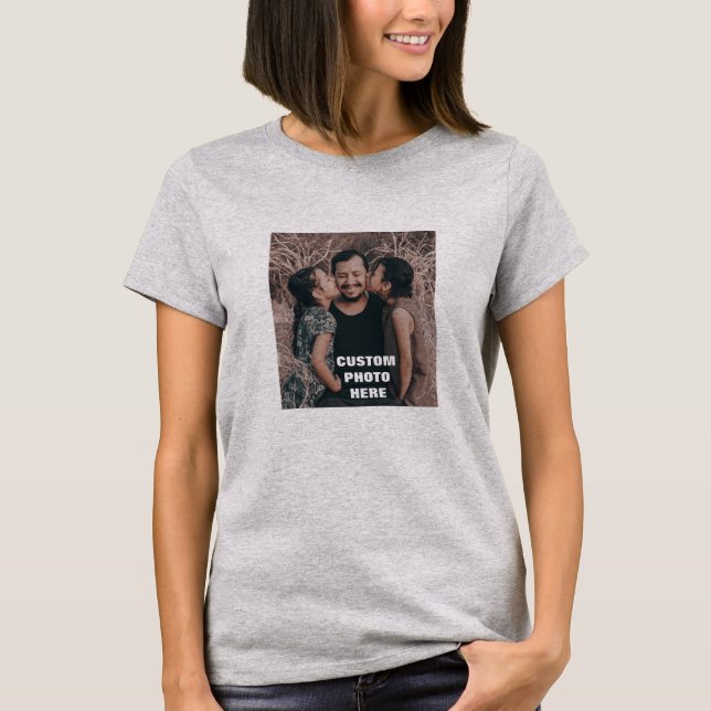 Create your Own Personalized Family Photo T-Shirt (Front)