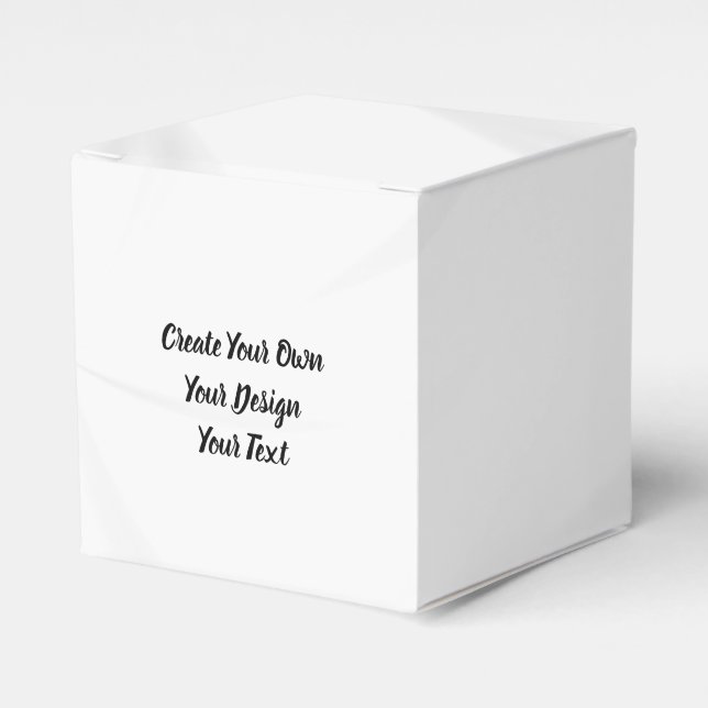 Create Your Own Personalized Favor Boxes (Front Side)