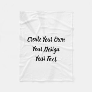 Create Your Own Personalized Fleece Blanket