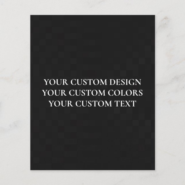 Create Your Own Personalized Flyer (Front)