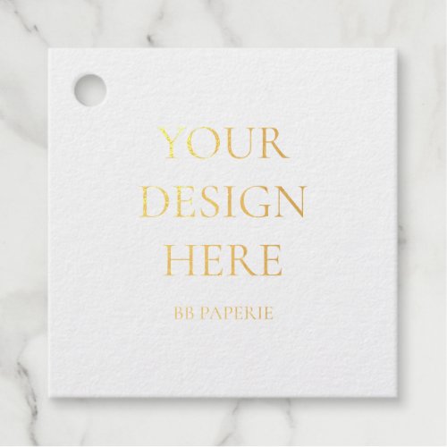 Create Your Own Personalized Foil Favor Tags