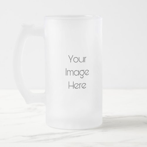 Create Your Own Personalized Frosted Glass Beer Mug