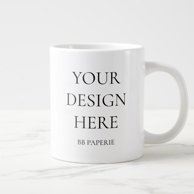 Create Your Own Personalized Giant Coffee Mug (Right)