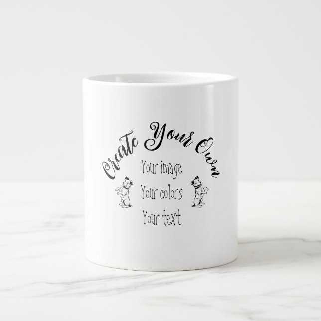 Create Your Own Personalized Giant Coffee Mug (Front)