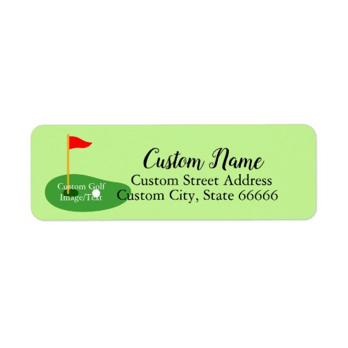 Create your own Personalized Golf Return Address Label