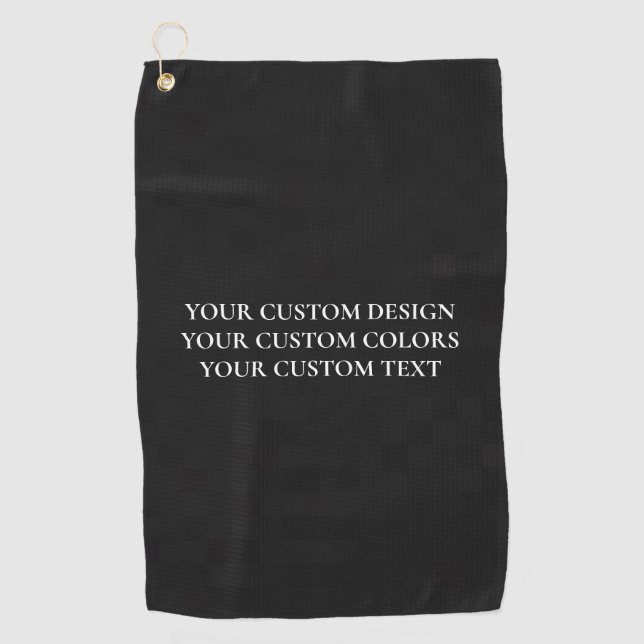 Create Your Own Personalized Golf Towel (Front)