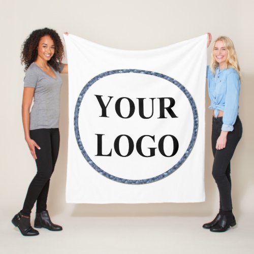 Create Your Own Personalized Grandma Gifts LOGO Fleece Blanket