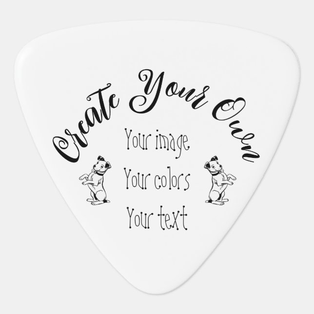 Create Your Own Personalized Guitar Pick (Front)