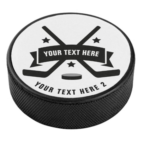 Create Your Own Personalized Ice  Hockey Puck
