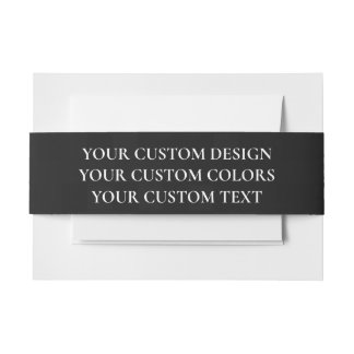 Create Your Own Personalized Invitation Belly Band