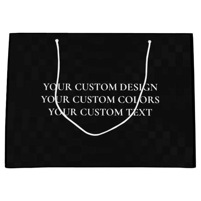 Create Your Own Personalized Large Gift Bag (Front)