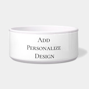 Create Your Own Personalized Large Pet Bowl