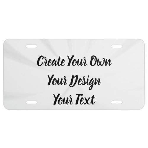 Create Your Own Personalized License Plate