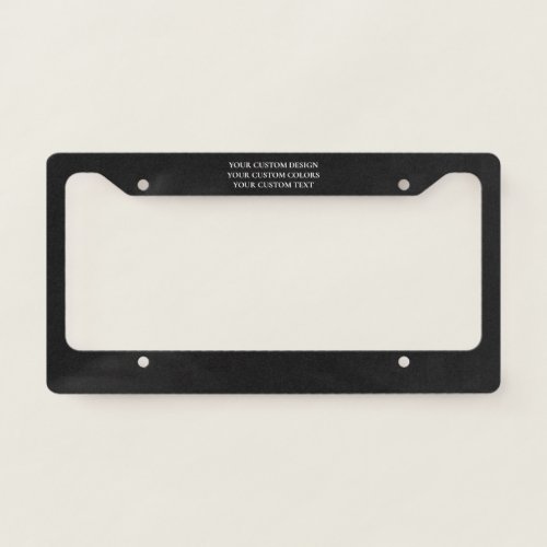 Create Your Own Personalized License Plate Frame