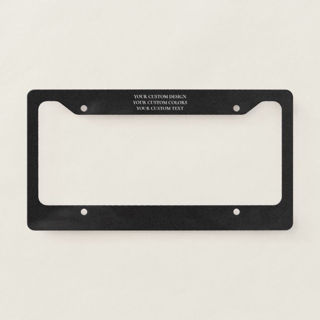 Create Your Own Personalized License Plate Frame (Front)