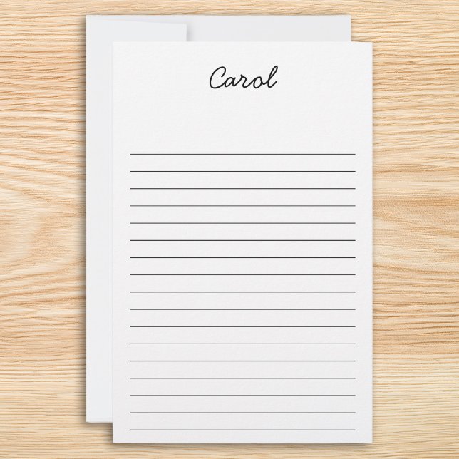 Create Your Own Personalized Lined Stationery (Create Your Own Personalized Lined Stationery)