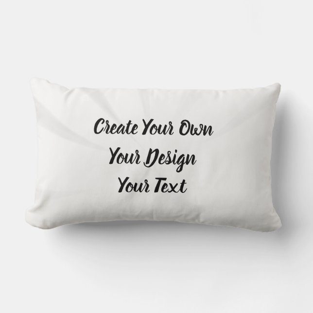 Create Your Own Personalized Lumbar Pillow (Front)