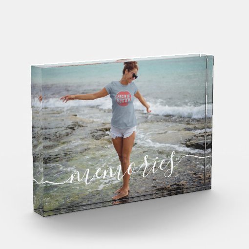 Create Your Own Personalized Memories Photo Block | Zazzle