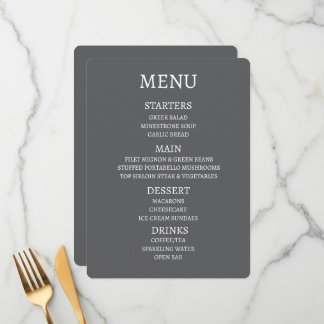 Create Your Own Personalized Menu