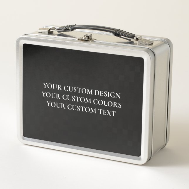 Create Your Own Personalized Metal Lunch Box (Front)