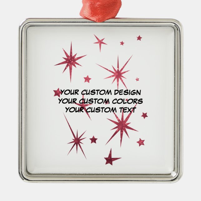 Create Your Own Personalized Metal Ornament (Front)