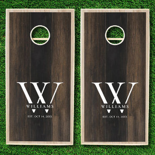 Create Your Own Personalized Monogram Cornhole Set