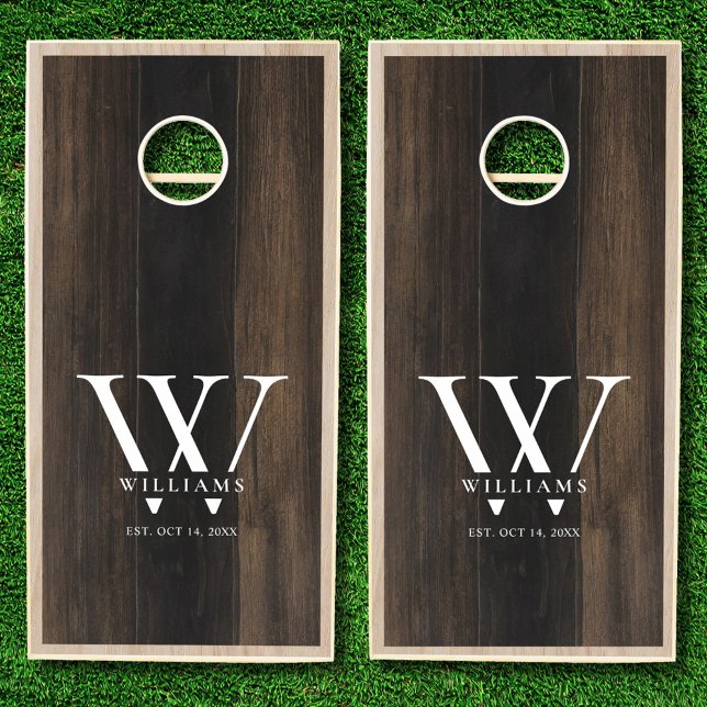 Create Your Own Personalized Monogram Cornhole Set (Creator Uploaded)