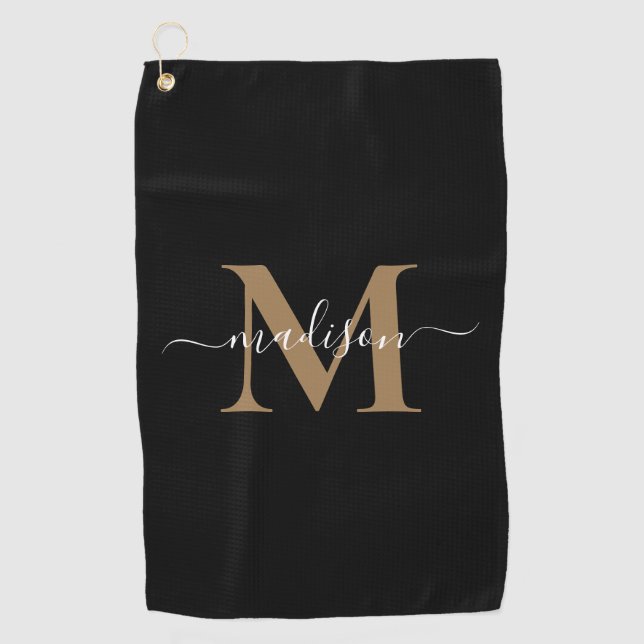 Create Your Own Personalized Monogram Golf Towel (Front)