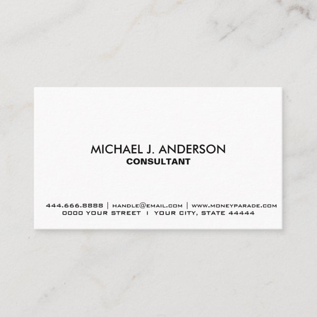 Create Your Own Personalized Multi-Color Custom Business Card (Front)