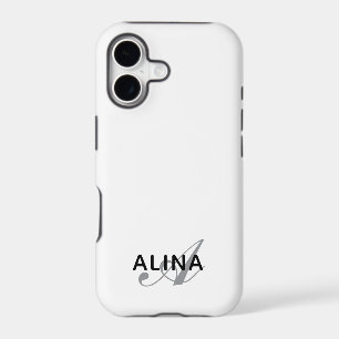 Create Your Own Personalized Name Monogram Tough iPhone 17 Case
