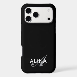 Create Your Own Personalized Name Monogram Tough iPhone 17 Pro Max Case