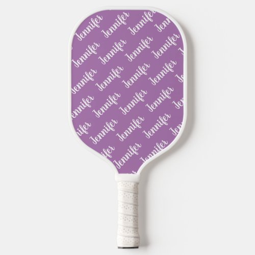 Create Your Own Personalized Name Purple Pickleball Paddle