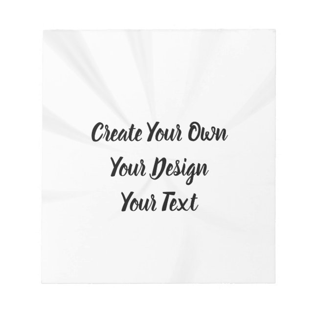 Create Your Own Personalized Notepad (Front)