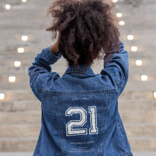 Create Your Own Personalized Number Denim Jacket