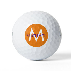 Create Your Own Personalized Orange Golf Balls