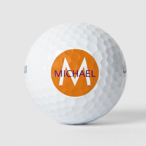 Create Your Own Personalized Orange Golf Balls