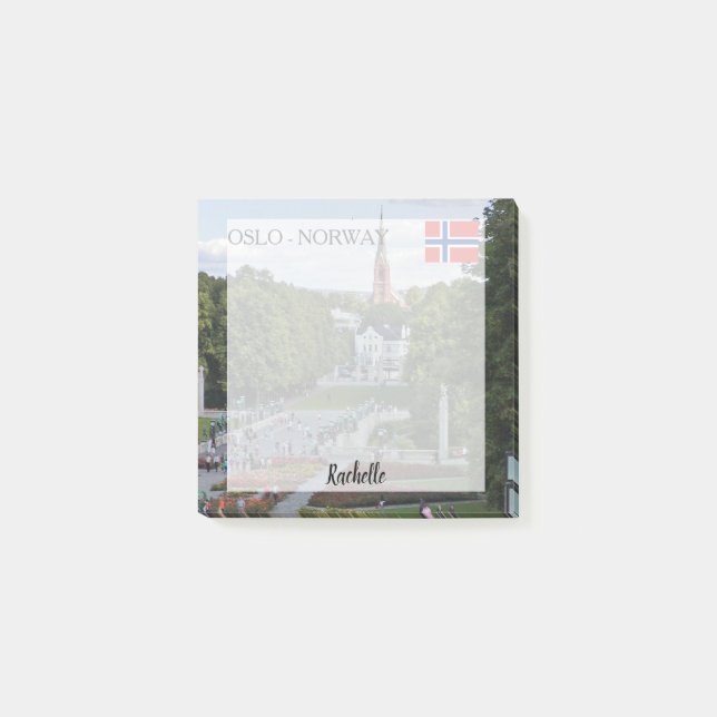 Create your own personalized Oslo custom photo Post-it Notes (Front)