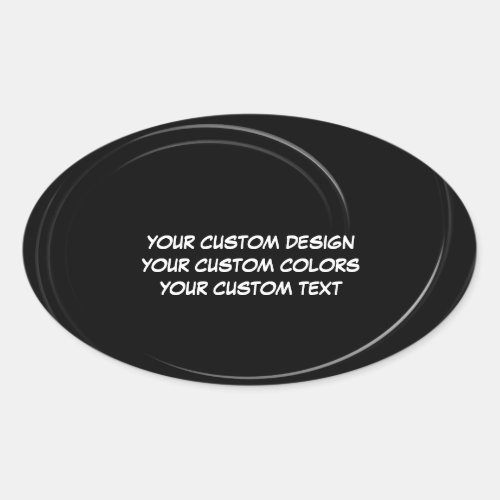 Create Your Own Personalized Oval Sticker