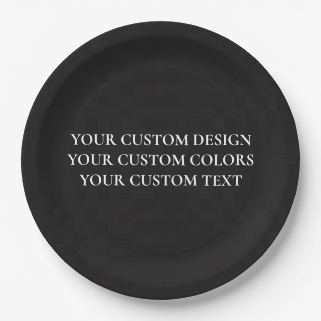 Create Your Own Personalized Paper Plates (Front)