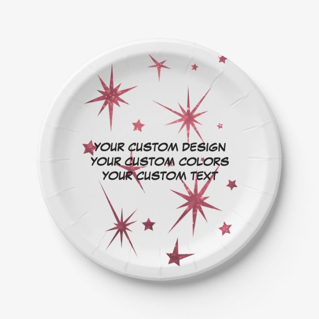 Create Your Own Personalized Paper Plates (Front)