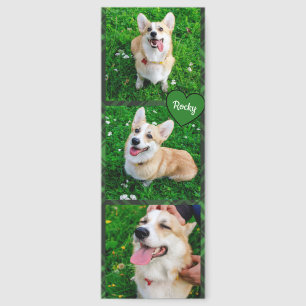 Create Your Own Personalized Pet 3 Photo Collage Bookmarks