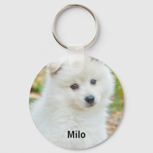 Create Your Own Personalized Pet Dog Photo Keychain