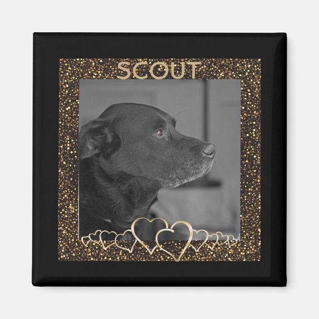 Create Your Own | Personalized Pet Photo Keepsake Magnet (Front)