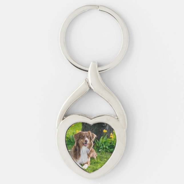 Create Your Own Personalized Pet Photo Keychain (Front)