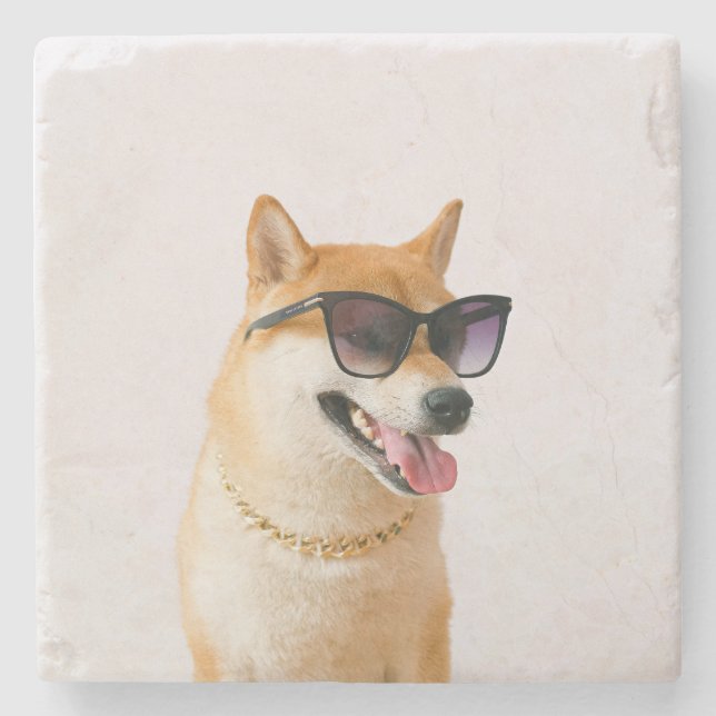 Create Your Own Personalized Pet Photo  Stone Coaster (Front)