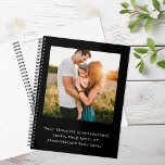 Create Your Own Personalized Photo and Quote Planner<br><div class="desc">Create your own custom photo and quote planner notebook. Features one of your photos and personalized text in minimalist typewriter typography.</div>