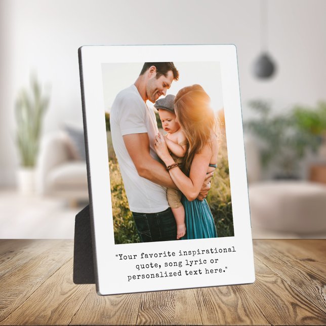 Create Your Own Personalized Photo and Quote Plaque (Creator Uploaded)