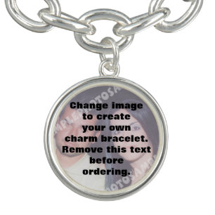 Create your own personalized photo charm bracelet