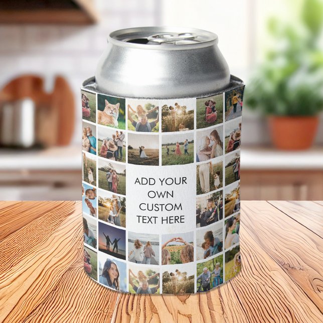 Create Your Own Personalized Photo Collage Can Cooler (Creator Uploaded)