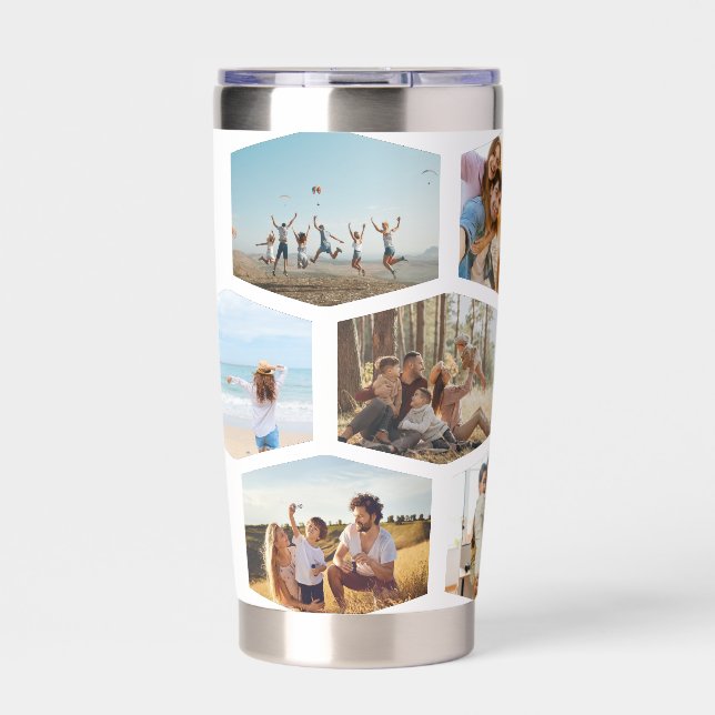 Create Your Own Personalized Photo Collage Insulated Tumbler (Front)